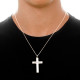 Large Men's Personalised Cross Necklace	