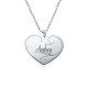 Engraved Heart Pendants - Mother Daughter Jewellery	