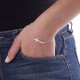 Engraved Side Cross Bracelet/Anklet