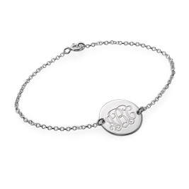 Sterling Silver Monogram Bracelet/Anklet