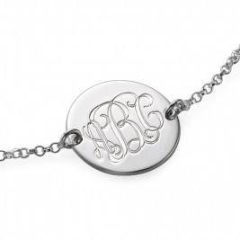 Sterling Silver Monogram Bracelet/Anklet