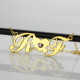 18ct Gold Plated Two Initials Necklace