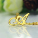 Personalised Letter Necklace 18ct Gold Plated