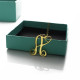 Single Letter Monogram With Heart Necklace In 18ct Gold Plated