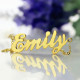 Cursive Nameplate Necklace 18ct Gold Plated