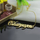 18ct Gold Plated Silver 925 Personalised Champagne Font Name Necklace