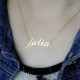 Personalised Classic Name Necklace in 18ct Gold Plated