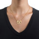 Handcuff Necklace in 18ct Gold Plating	