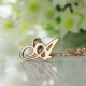 Custom Letter Necklace 18ct Rose Gold Plated