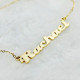 Personalised 18ct Solid Gold Puff Font Name Necklace