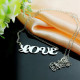 18ct White Gold Plated Capital Puff Font Name Necklace