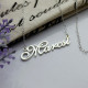 Personalised Nameplate Necklace Sterling Silver