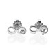 Infinity Stud Earrings with Initial