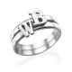 Initial Ring in Sterling Silver