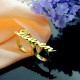 Custom Allegro Two Finger Nameplated Ring 18ct Gold Plated