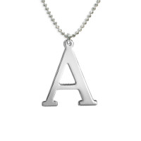 Initials Necklace in Silver	