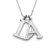 Initials Necklace in Silver	