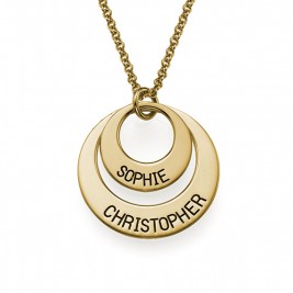 Jewellery for Mums - Disc Necklace in Gold Plating	