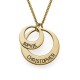 Jewellery for Mums - Disc Necklace in Gold Plating	