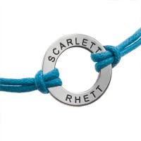 Leather Style Cord Engraved Bracelet/Anklet