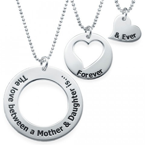 🎁 For Daughter-3 RINGS FOR 3 GENERATIONS NECKLACE