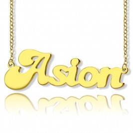 Ghetto Cute Name Necklace 18ct Gold Plated