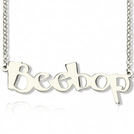 Personalised Letter Name Necklace Sterling Silver