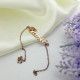 Rose Gold Plated Silver 925 Carrie Style Name Bracelet