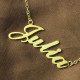 Personalised Classic Name Necklace in 18ct Gold Plated