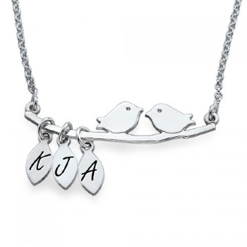Personalised Mum Jewellery – Silver Bird Necklace	