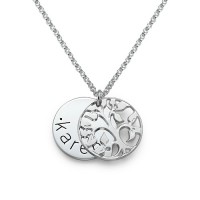 Personalised Family Necklace in Silver	