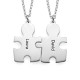 Personalised Silver Puzzle Necklace