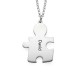Personalised Silver Puzzle Necklace
