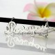 Personalised Sterling Silver Cursive Name Necklace