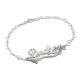 Side Heart Silver Name Bracelet/Anklet	