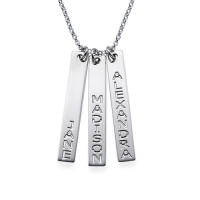 Silver Children’s Name Tag Necklace	