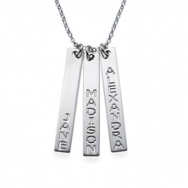 Silver Children’s Name Tag Necklace	