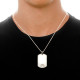 Father's Day Gifts - Silver Dog Tag Necklace	