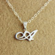 Sterling Silver Letter Necklace