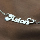 My Name Necklace Persnalized in Silver