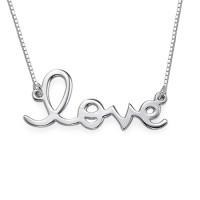 Love Necklace in Sterling Silver	