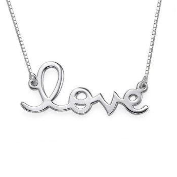 Love Necklace in Sterling Silver	