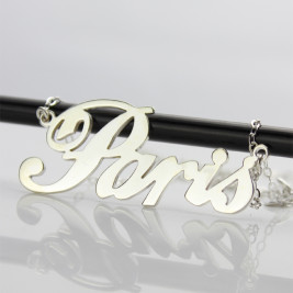 Custom Name Necklace Sterling Silver "Paris"