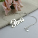 Custom Name Necklace Sterling Silver "Paris"