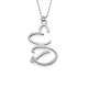 Two Initial Necklace in Sterling Silver	