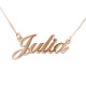 Small Personalised Classic Name Necklace In Silver/Gold/Rose Gold