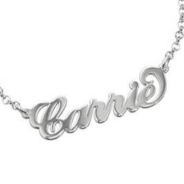 Sterling Silver "Carrie" Name Bracelet / Anklet