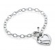 Sterling Silver Double Heart Charm Bracelet/Anklet