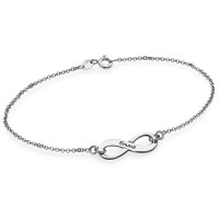 Sterling Silver Engraved Infinity Bracelet/Anklet
