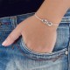 Sterling Silver Engraved Infinity Bracelet/Anklet